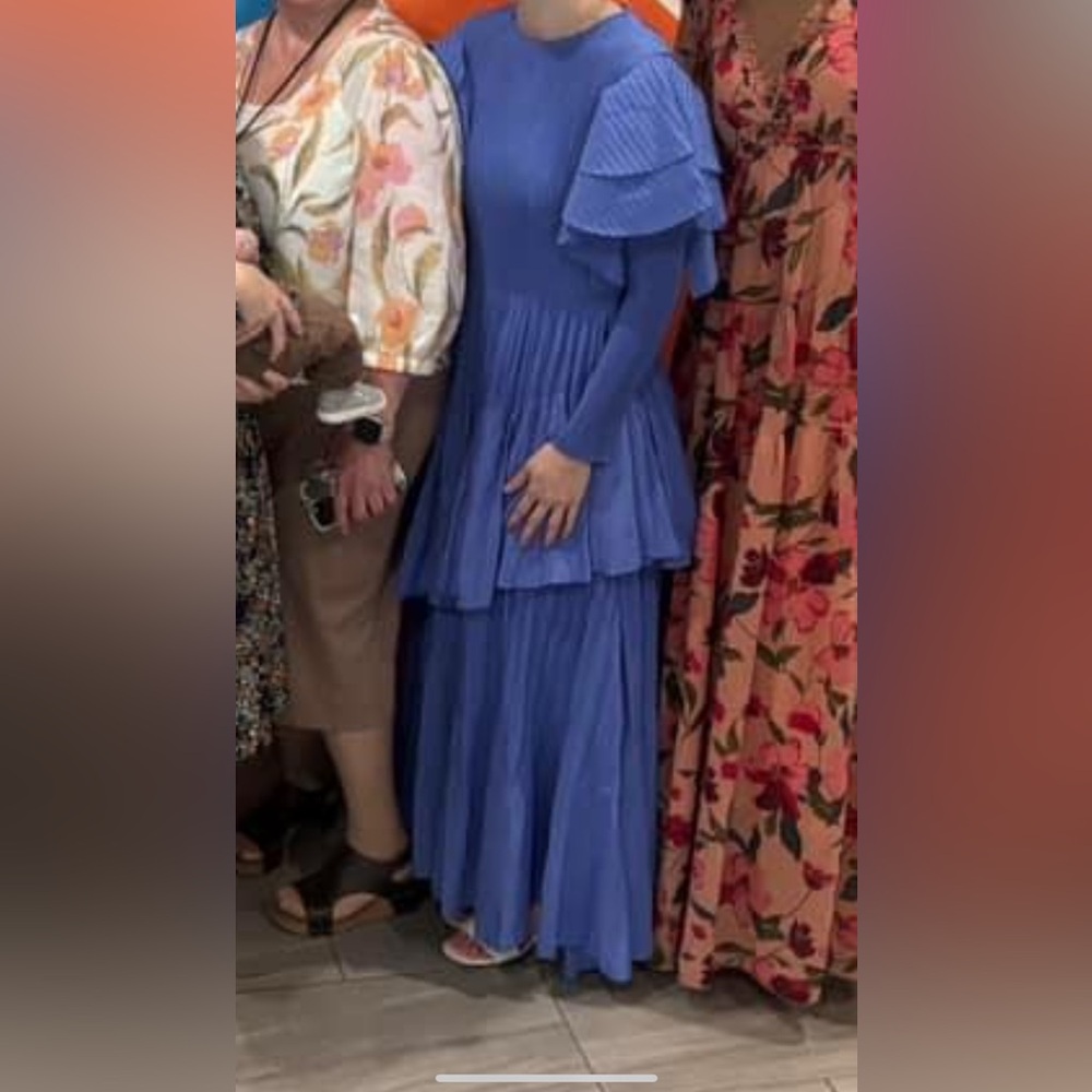 Oh So Modest Blue Maxi Dress one size fits all